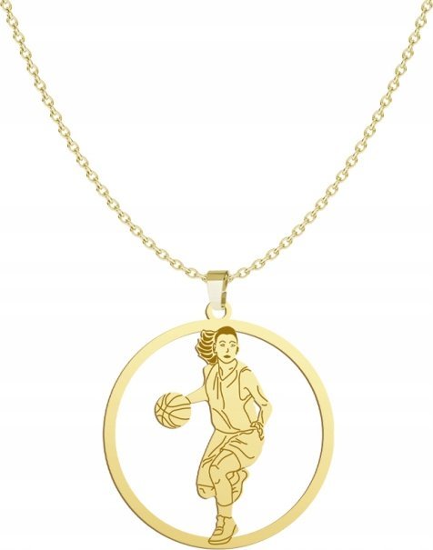 Radziszewska Jewellery Pozłacany Naszyjnik Koszykarka GRAWER GRATIS