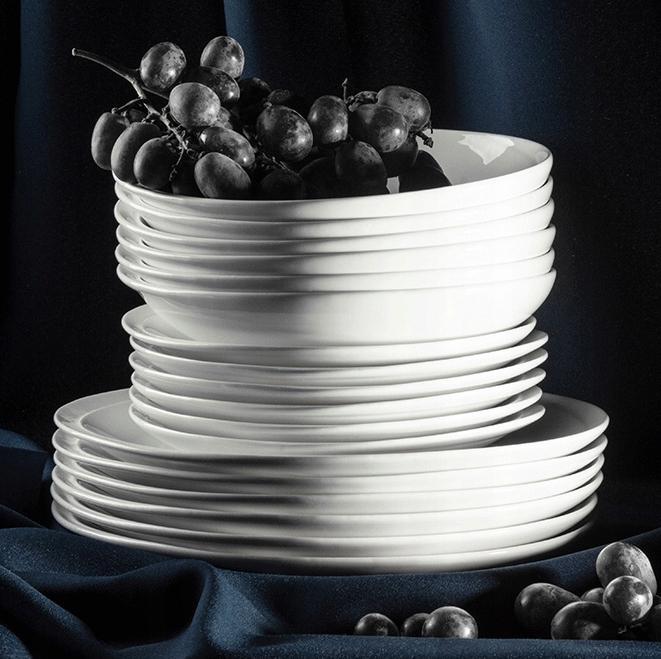 Konsimo Serwis obiadowy komplet porcelana 6os 18el RESEDA