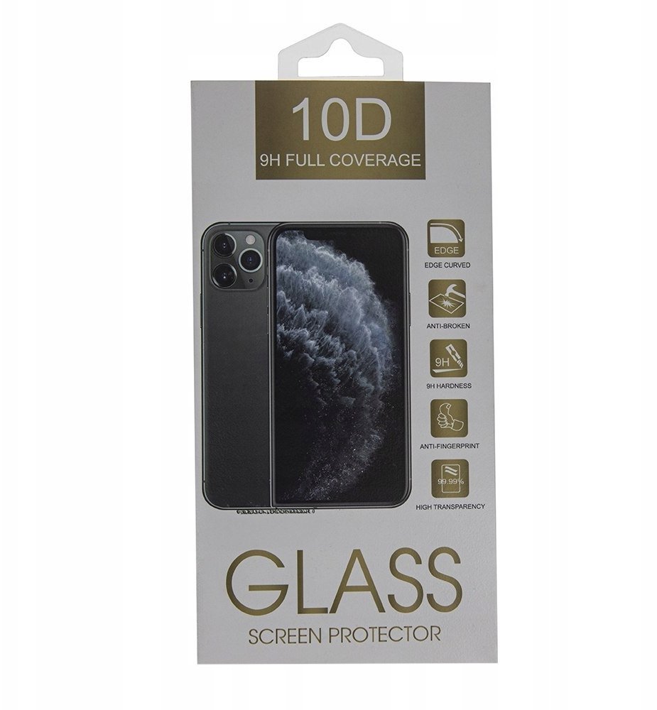 Szkło hartowane 10D do Motorola Moto G75 czarna ramka