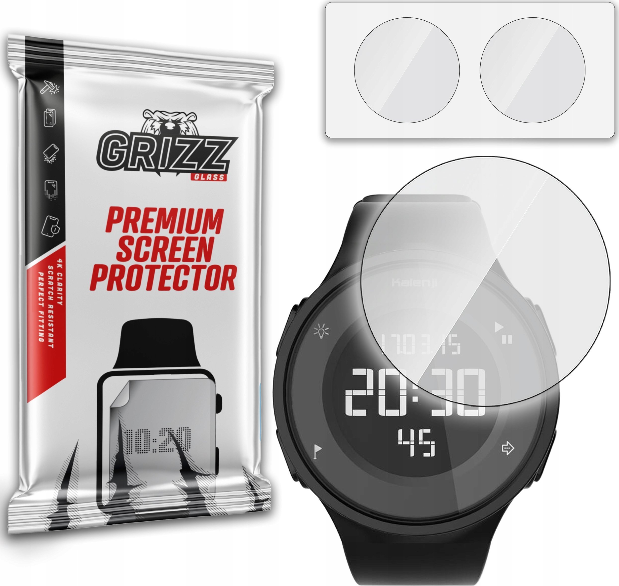 GrizzGlass Szkło hybrydowe GrizzGlass HybridGlass Kalenji W500