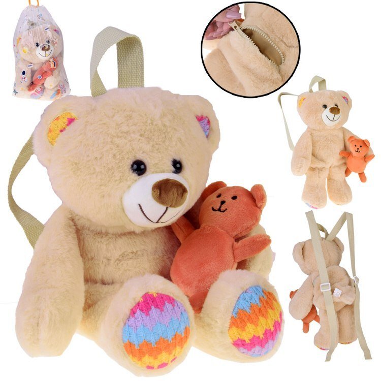 Uroczy Plecak MIŚ pluszowy plecak z regulowanymi szelkami ZA5683 EDUKAMP