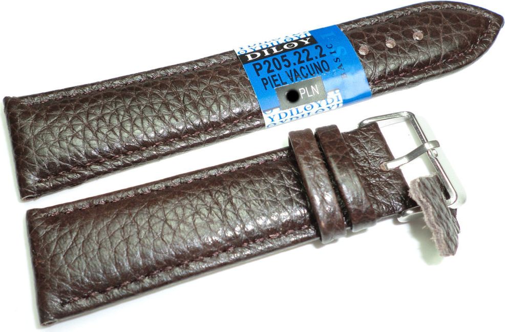 Diloy Skórzany pasek do zegarka 22 mm Diloy P205.22.2
