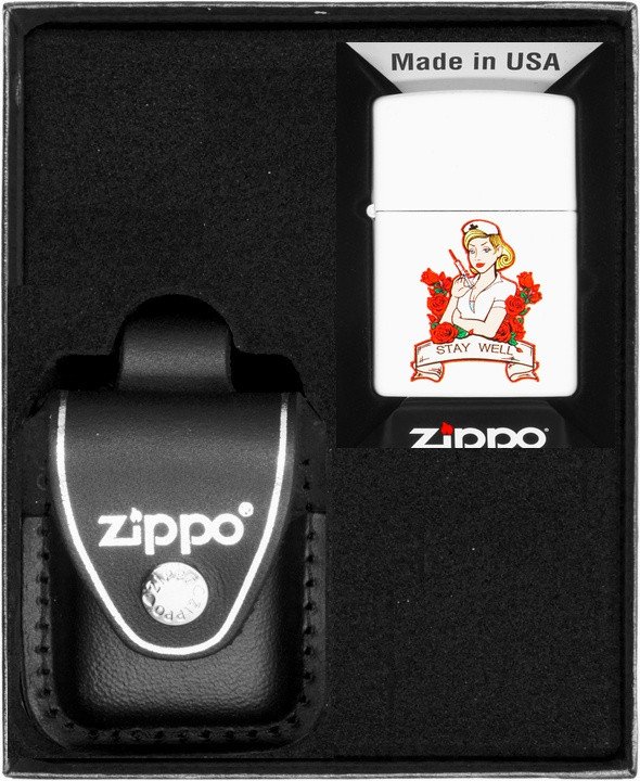 Zestaw ZIPPO Zapalniczka TATTO NURSE DESIGN Prezentowy No3