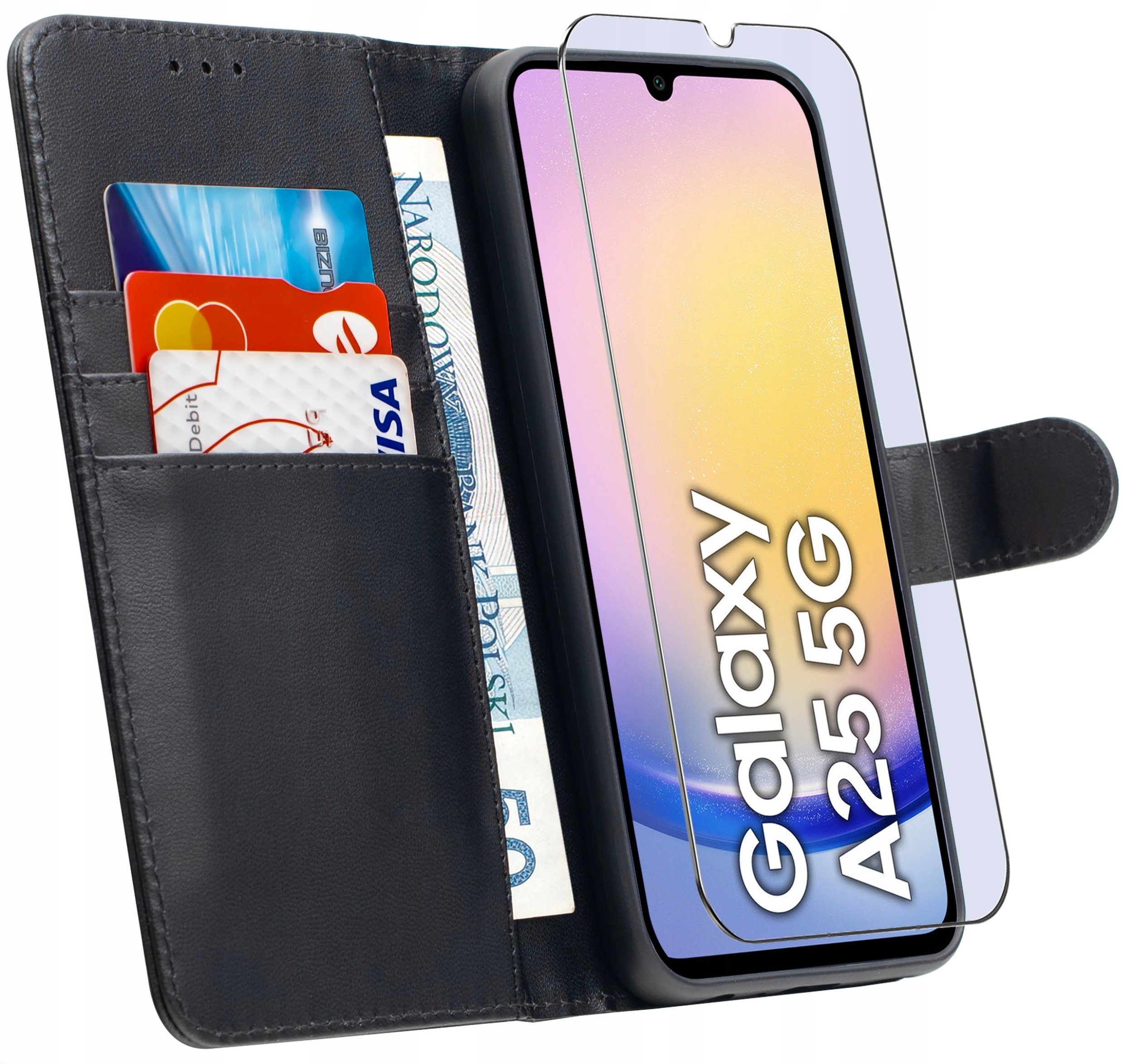 ETUI do Samsung A25 5G | SKÓRZANE PORTFEL BOOK TOKRA CASE CLASSIC + SZKŁO
