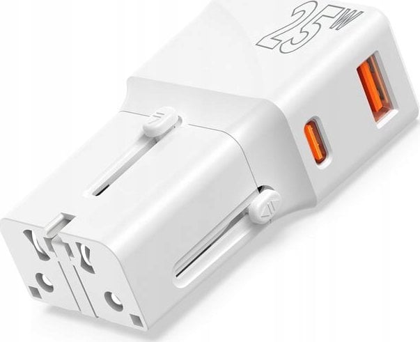 Mobile Origin Travel adapter 25W, EU/US/UK/AU, biały (TAD25-2P-WHT)