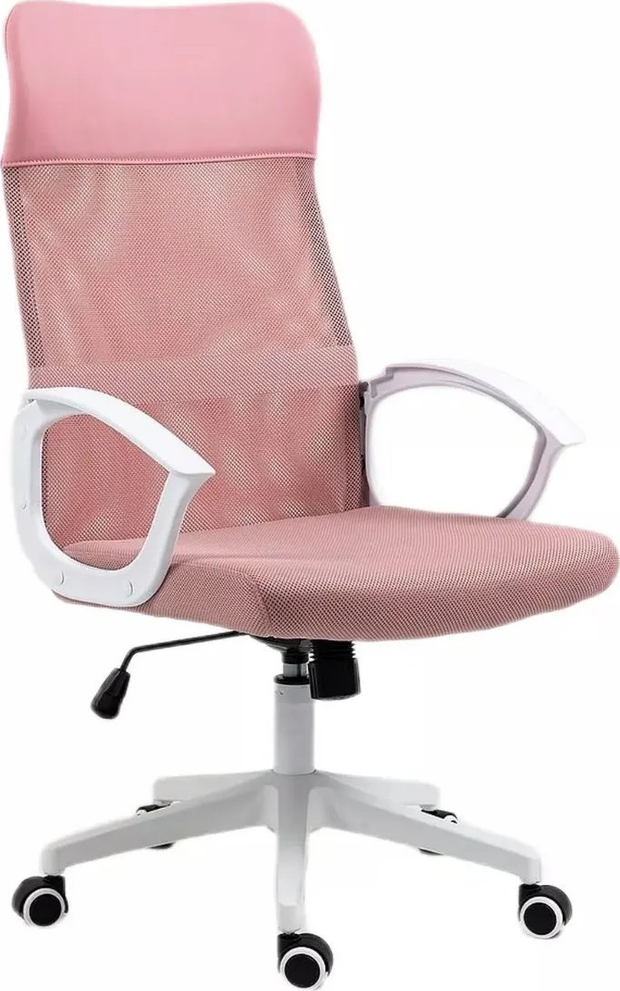 Fotel biurowy Q-026 różowy/biały SIGNAL