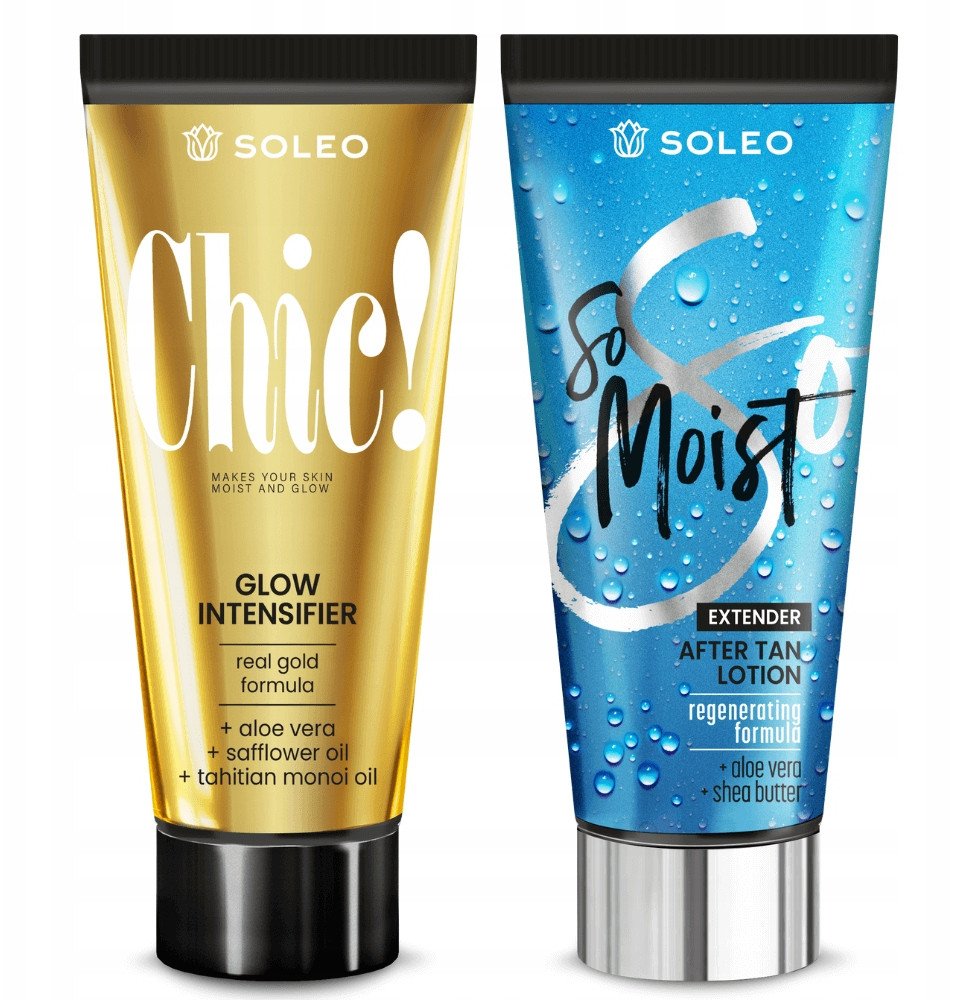 SOLEO CHIC 150ml PRZYSPIESZACZ OPALANIA + BALSAM PO OPALANIU 150ml