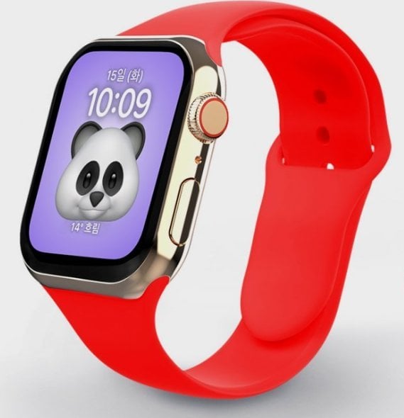 Swissten Silicone band for apple watch 42-44 mm red