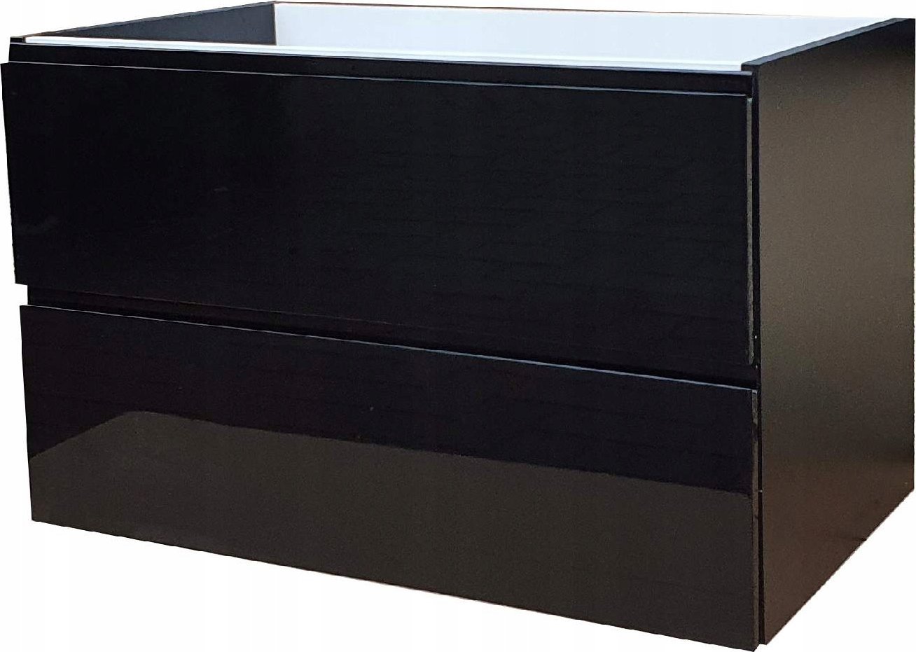 Szafka łazienkowa pod blat czarna 80