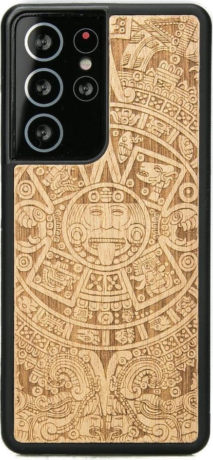 BeWood Drewniane Etui Samsung Galaxy S21 Ultra Kalendarz Aztecki ANIEGRE