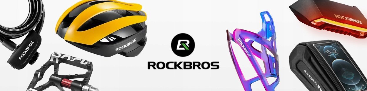 RockBros Gripy rowerowe chwyty z gumy przyczepne śr. 22mm czarne ROCKBROS