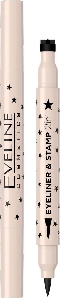 XXXX__Eveline Cosmetics (Eveline) Eveline Eyeliner & Stamp 2in1 eyeliner ze stemplem 02 Gwiazda