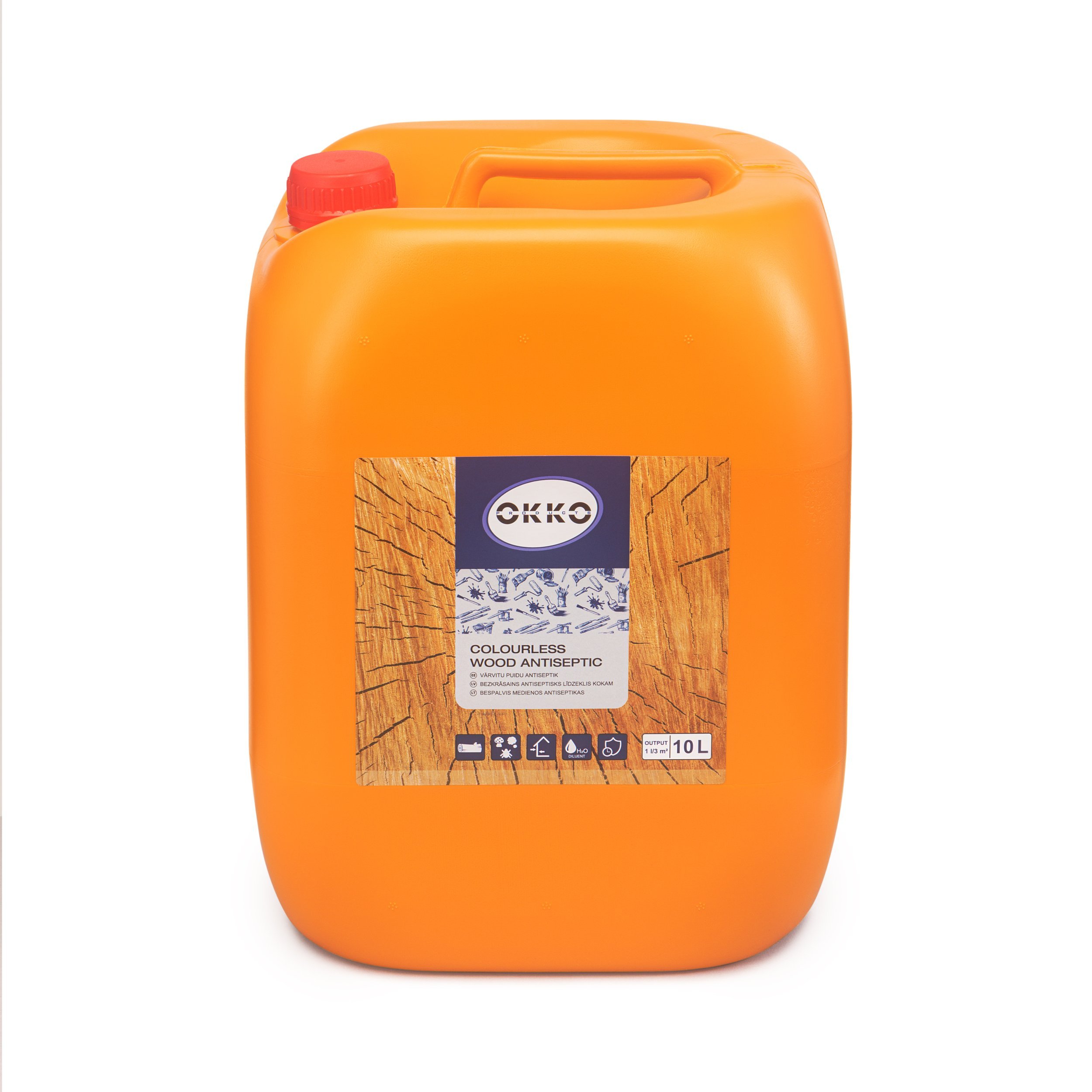 WOOD ANTISEPTIC OKKO T COLORLESS 10 L
