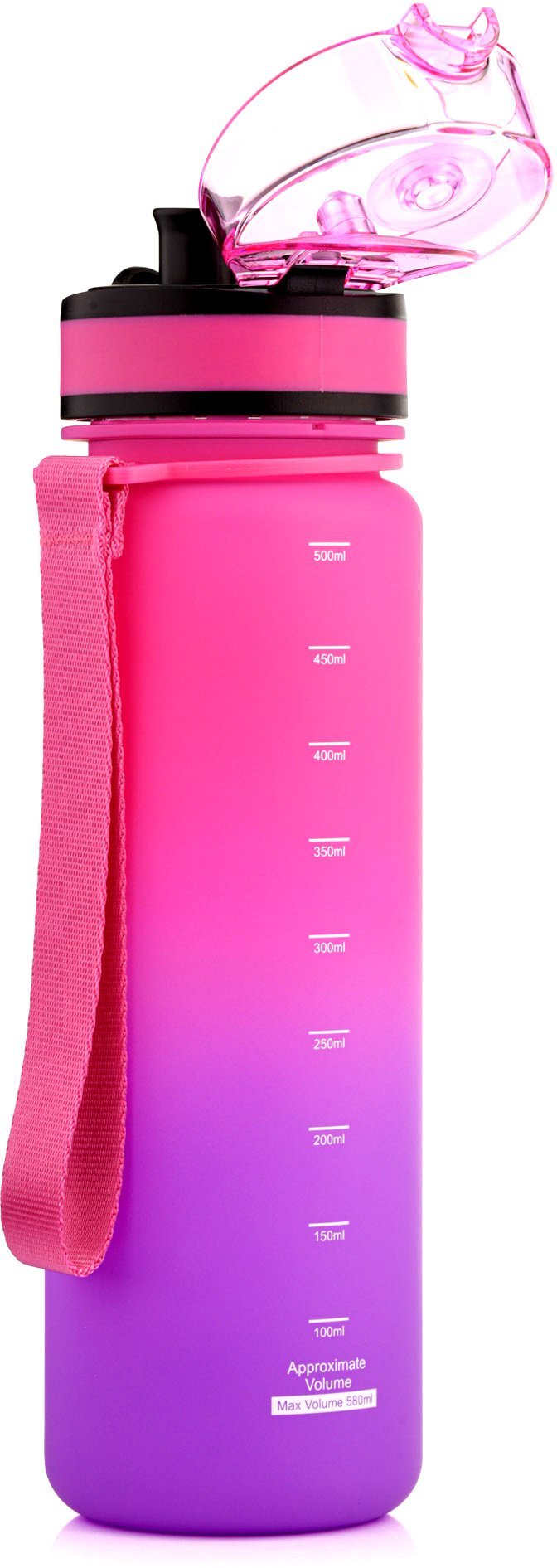 Meteor Bidon sportowy 500 ml różowy/fioletowy