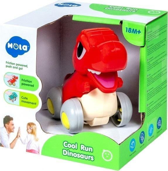 Dinozaur interaktywny z napędem czerwony