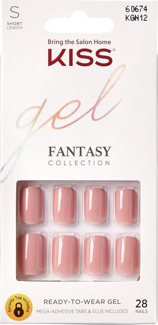 Kiss Gel Fantasy Sztuczne Paznokcie - Ribbons (rozmiar S) 28szt.