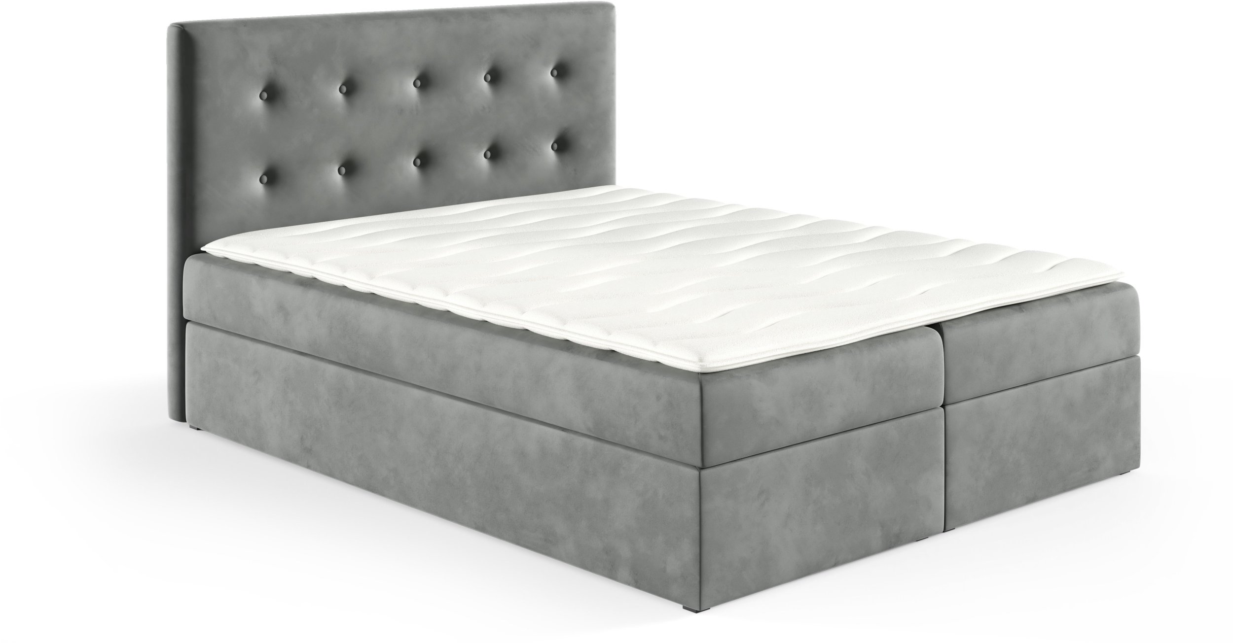 Łóżko kontynentalne Louis Box 120x200 bez nóg riviera 91