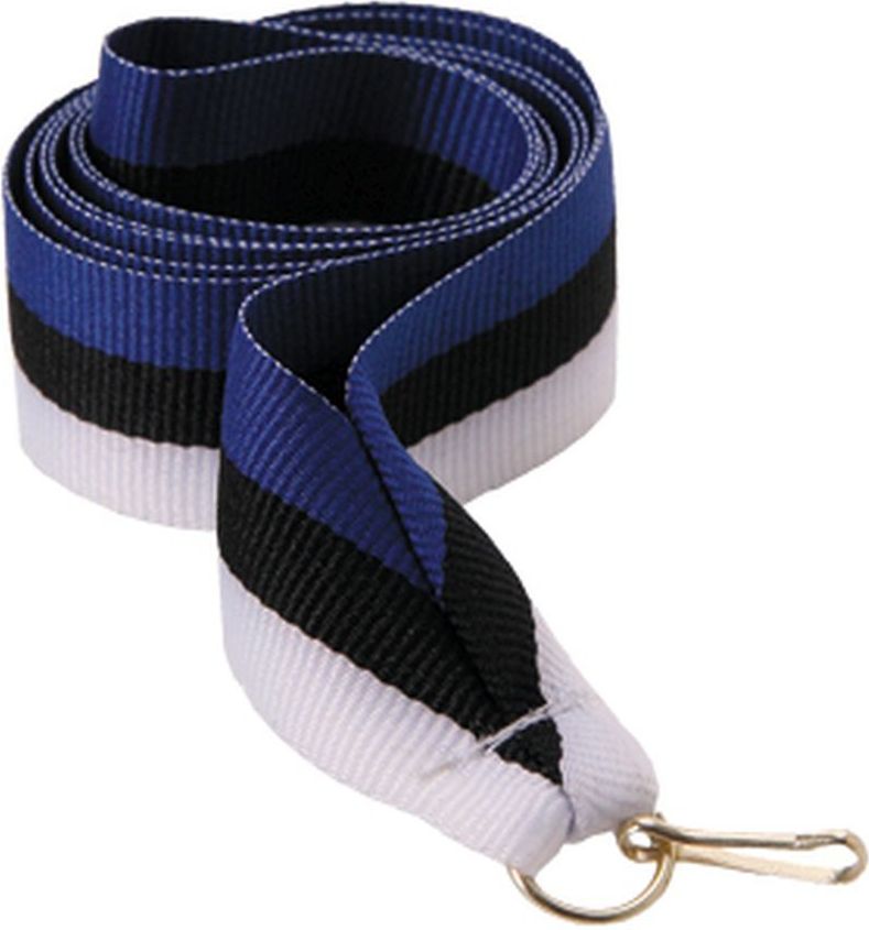 Victoria Sport Wstążka 22 mm - niebiesko-czarno-biała