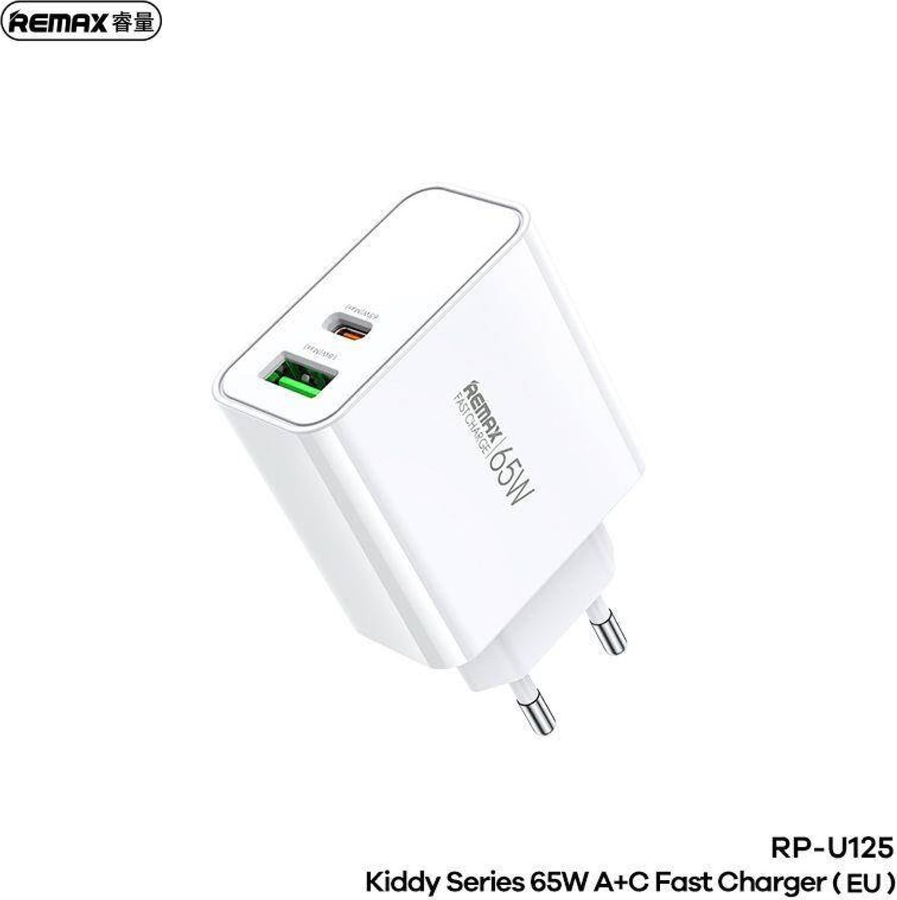 Ładowarka Remax ŁAD SIEC REMAX KIDDY SERIES 65W RP-U125 USB/USB-C WHITE