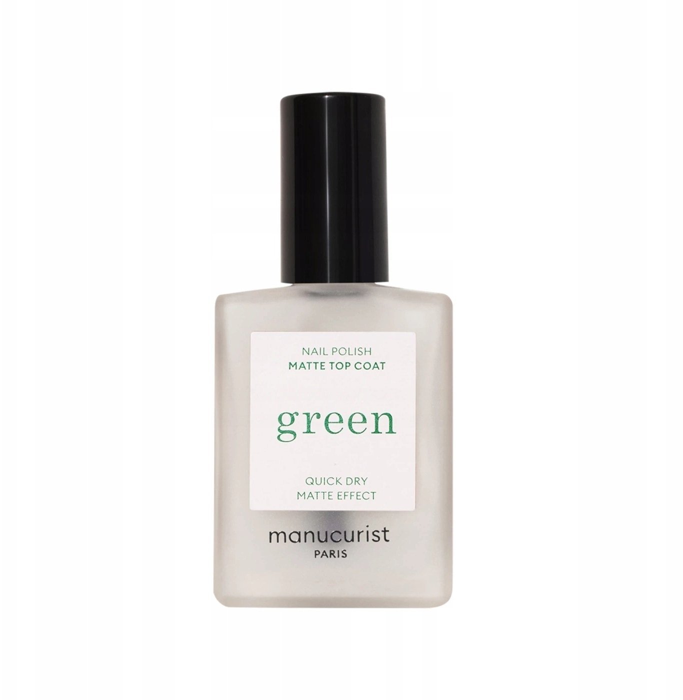 MANUCURIST_Green Nail Polish lakier do paznokci Matte Top Coat 15ml