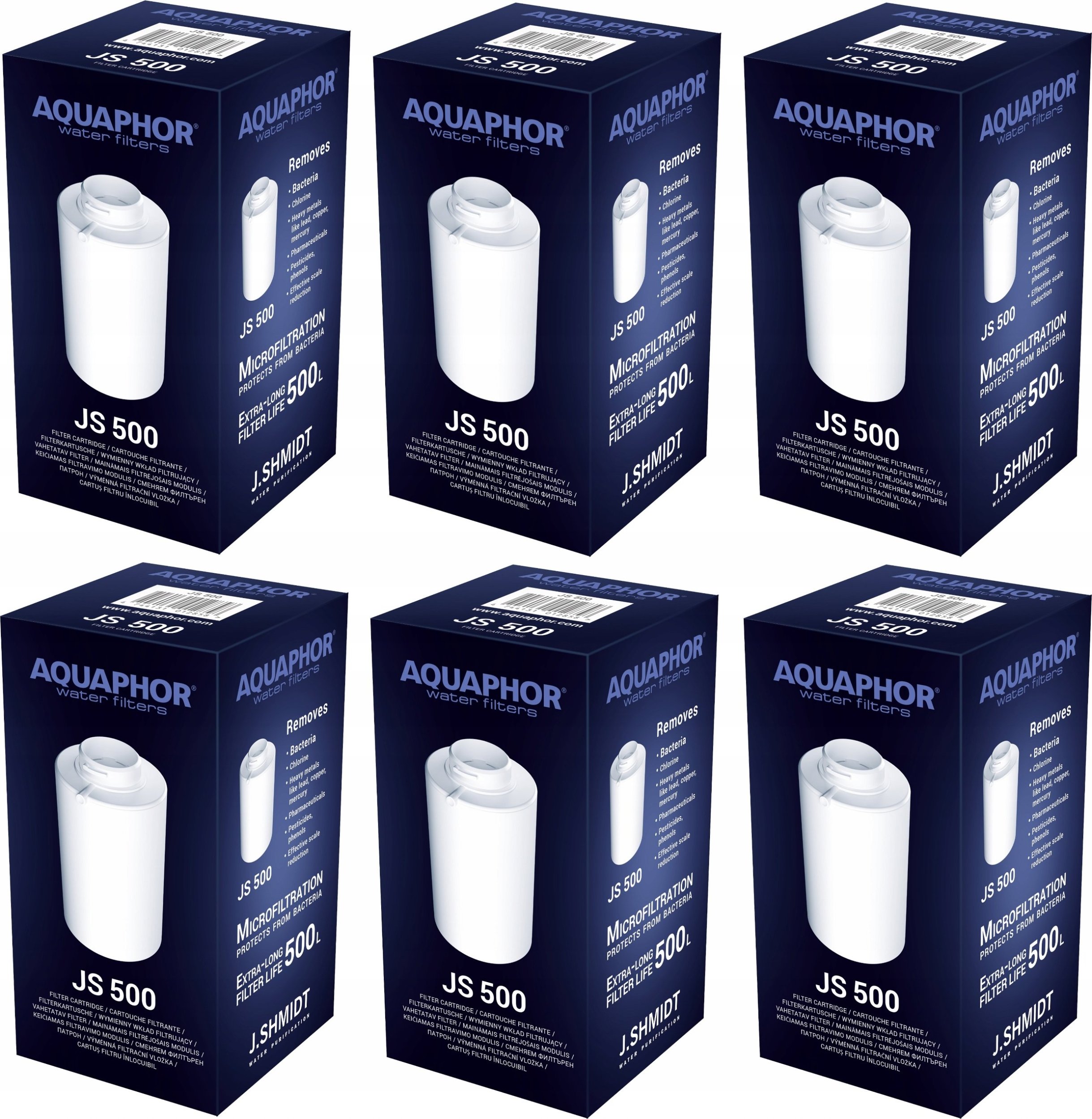 Wkład filtrujący Aquaphor JS 500 6 szt.