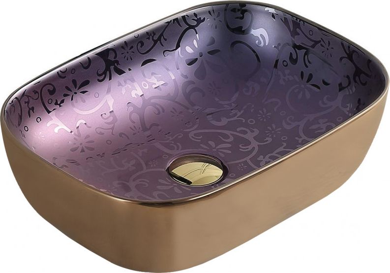 Umywalka Mexen Mexen Rita umywalka nablatowa 45 x 32 cm fioletowa - 21084557