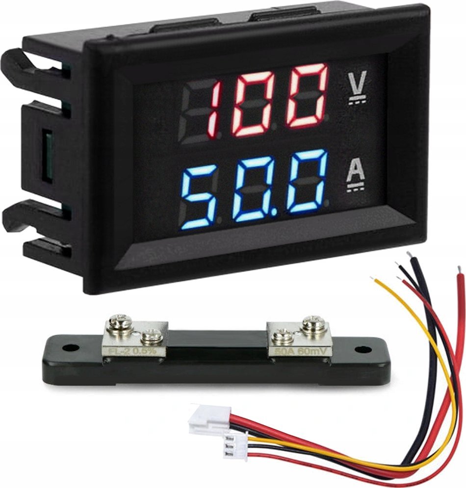 WOLTOMIERZ AMPEROMIERZ DC 50A 100V prąd stały 60mV