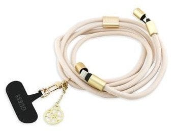 Kabel Guess CBDY 4G Charm USB-C/USB-C 150cm bezowy