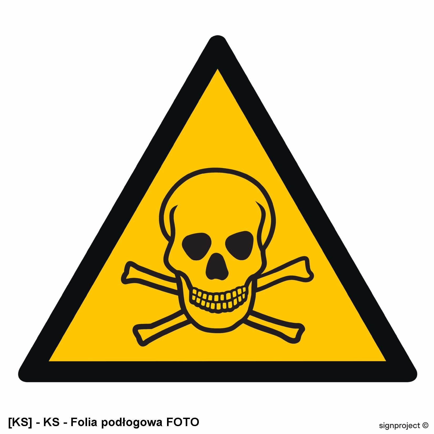 GD016 - Ostrzeżenie przed materiałami toksycznymi 350x350