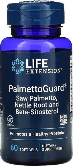 Life Extension Life Extension - PalmettoGuard Saw Palmetto / Korzeń Pokrzywy z Beta-Sitosterolem, 60 kapsułek miękkich