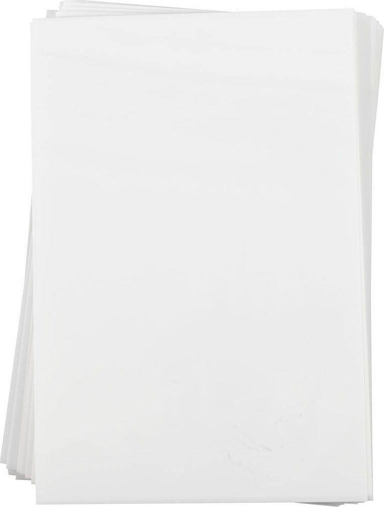 Creativ Company Folia termokurczliwa Biała mat 5 ark.