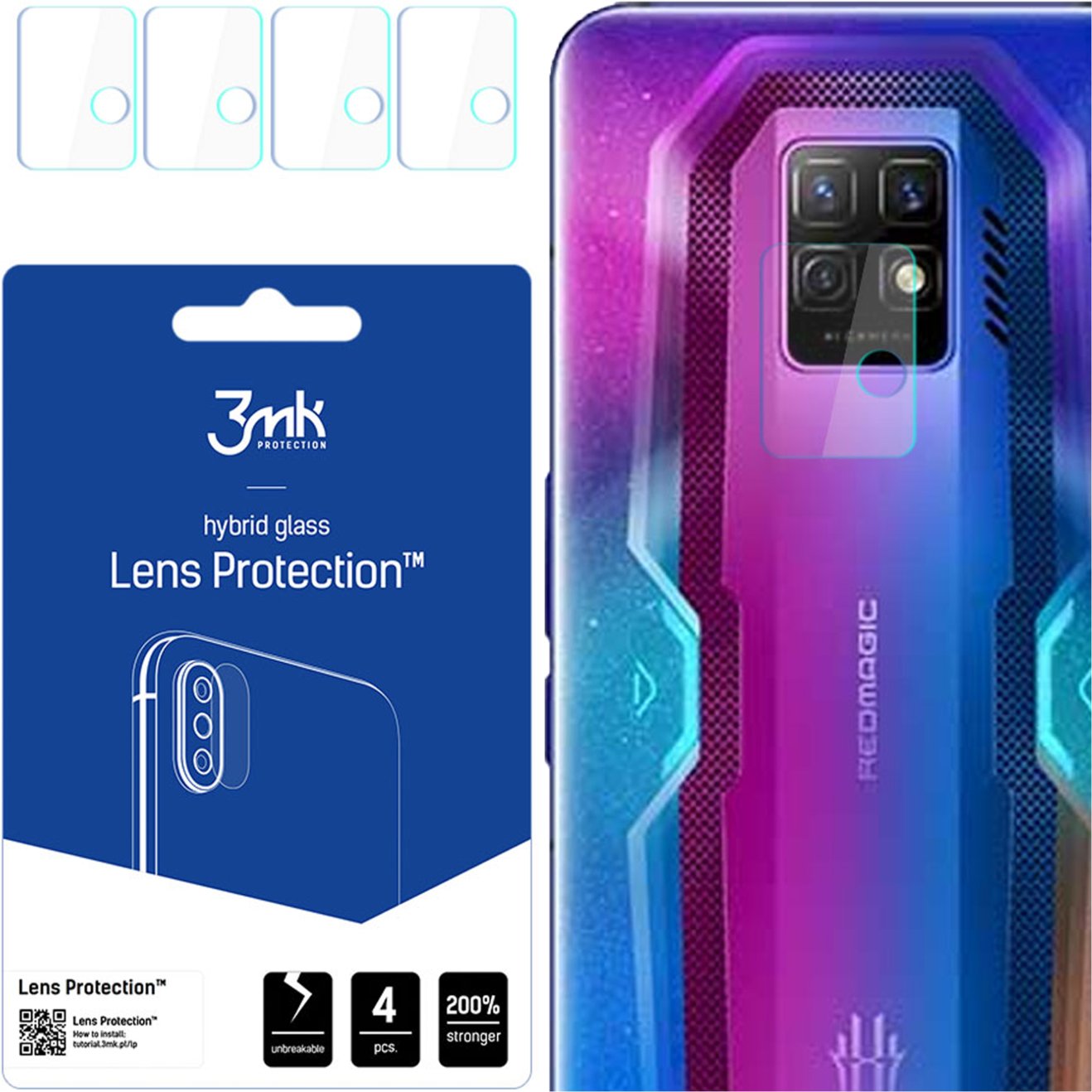 ZTE NUBIA RED MAGIC 7 PRO - 3MK LENS PROTECTION
