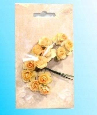 Teka Kwiatki papierowe różyczki herbaciane 12szt