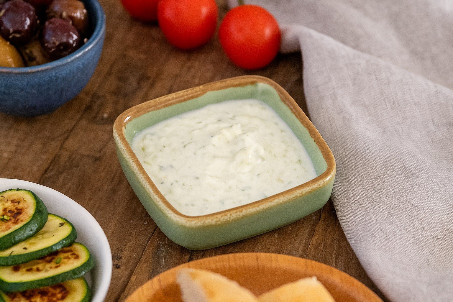 Mini salaterka/dip 7,5x7,5x2,7 cm Oliva