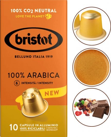 Bristot Kapsułki do Nespresso BRISTOT 100% ARABICA 10szt.