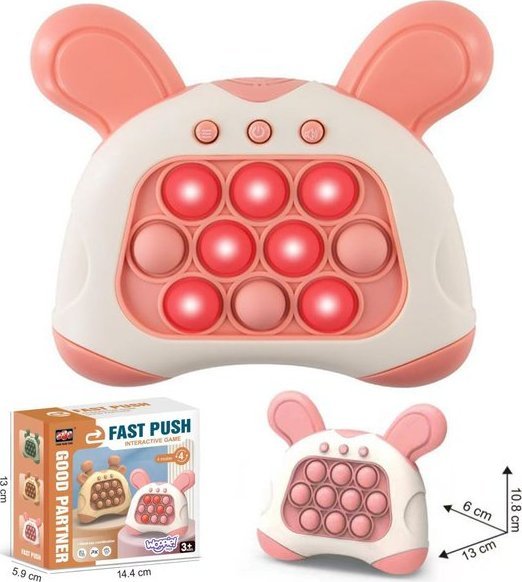 Woopie Gra POP IT Elektryczna Antystresowa Zręcznościowa Uszy Króliczka