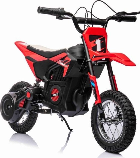 Import SUPER-TOYS WIELKI MOTOR CROSOWY RACE WOLNY START, 250 WAT, ŁAŃCUCH, TARCZOWE HAMULCE, POMPOWANE KOŁA/BDM-0952-24