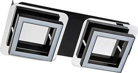 Kinkiet IDEUS LAMPA sufitowa LIKYA LED-2 03135 Ideus metalowa OPRAWA plafon LED 10W 4000K kinkiet prostokątny chrom wenge