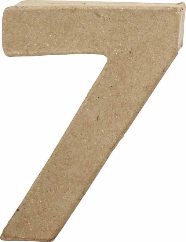 Creativ Company Cyfra 7 z papier-mache H: 10 cm