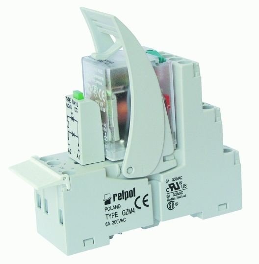Relpol Przekaźnik interfejsowy PIR4-024DC-00LD 4P 6A 24V DC - 854770