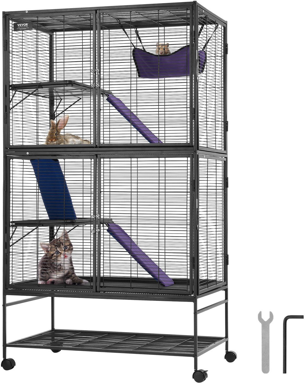 Metalowa Klatka dla Małych Zwierząt 164 cm