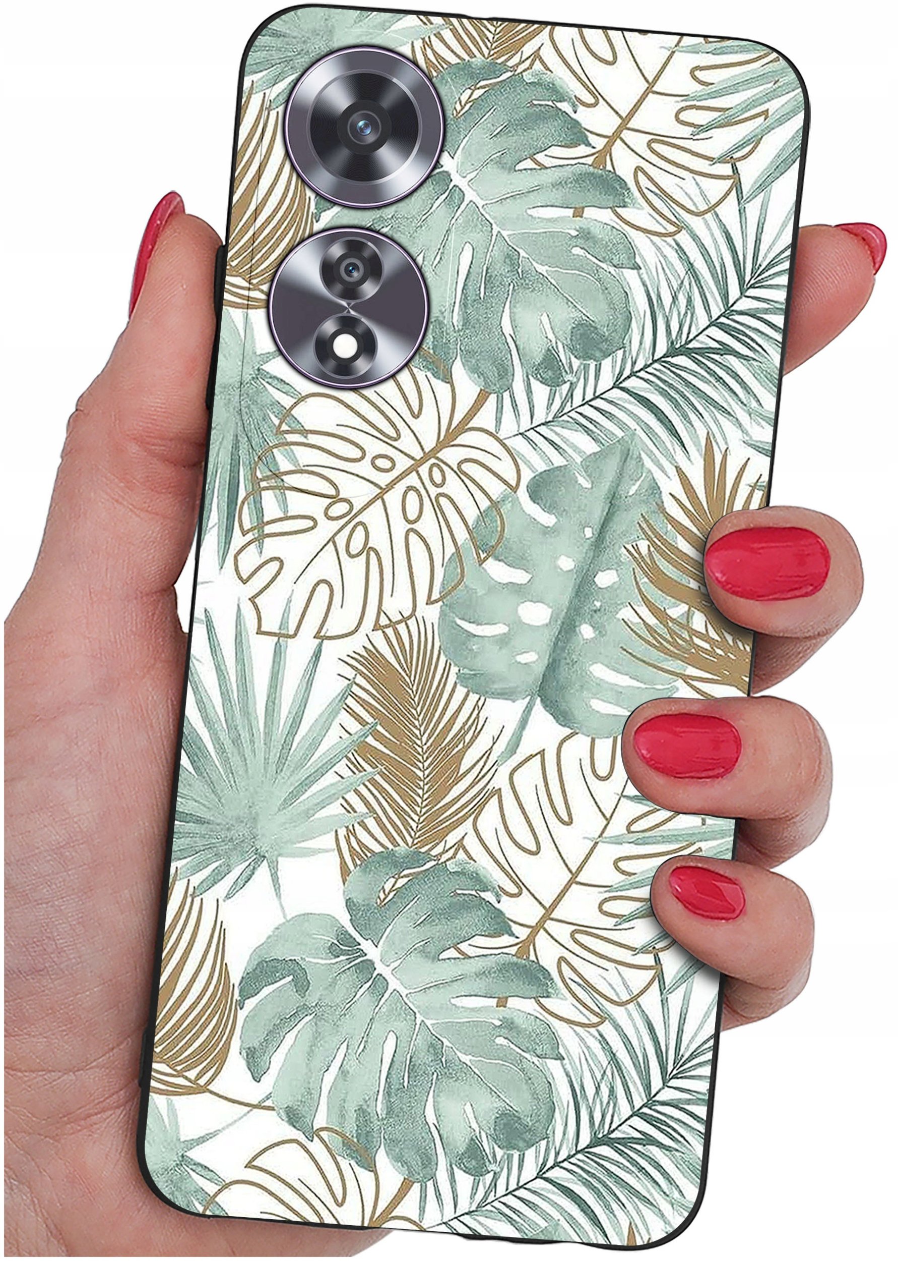 Etui do Oppo A60 4G WZORY |SILIKONOWE MATT CASE + SZKŁO 9H