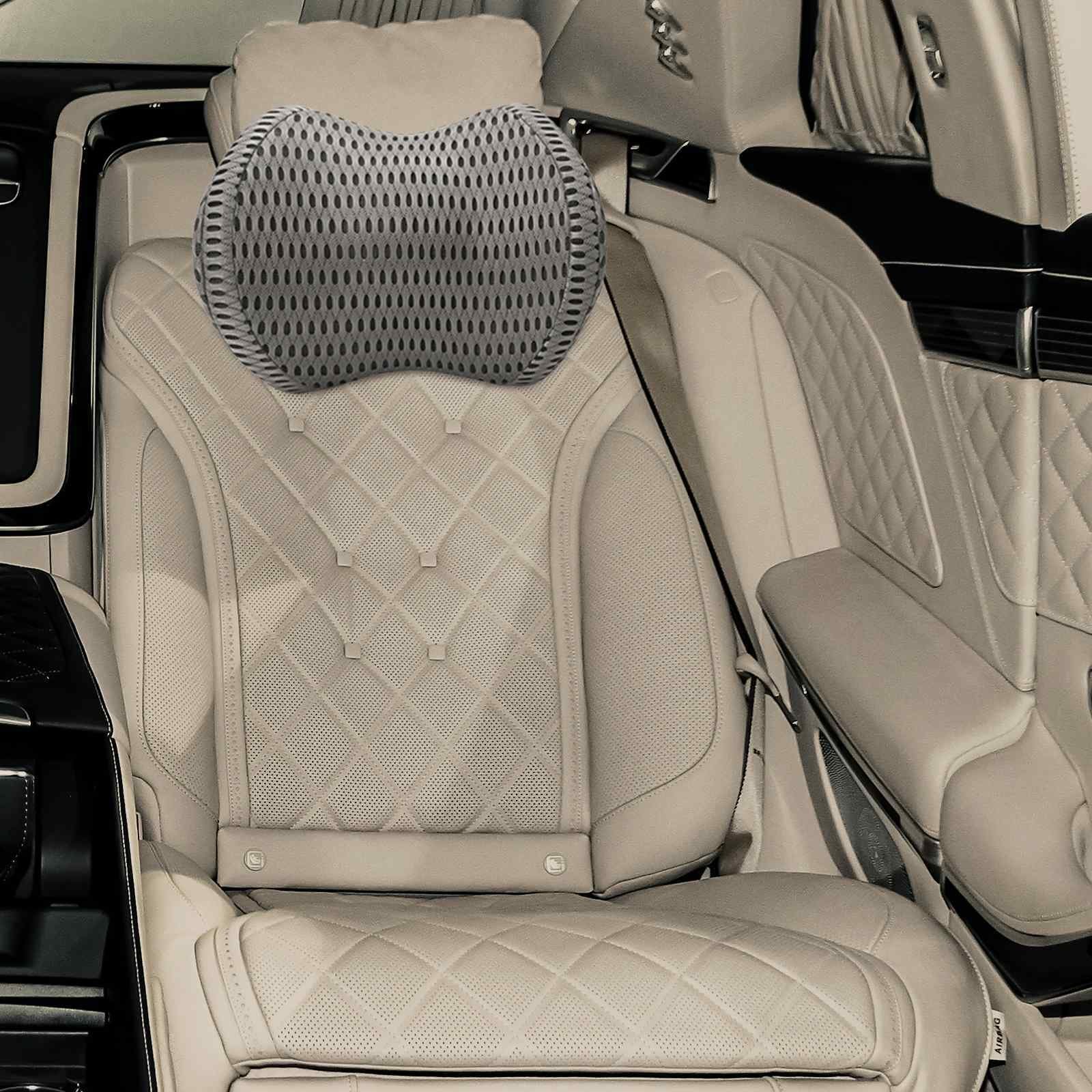 vidaXL szara poduszka 4D siateczkowa, 31 x 23 x 14 cm