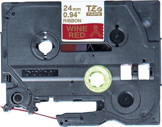 Brother TZE-RW54, PT-P900W, PT-H500, PT-P750W, PT-P950NW, PT-D600VP, PT-D800W, Gold, Thermal transfer, Red, Brother, 2.4 cm