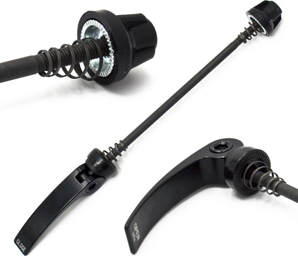 Szybkozamykacz, zacisk QR do piasty przedniej SZ-003, M5x129 mm, czarny