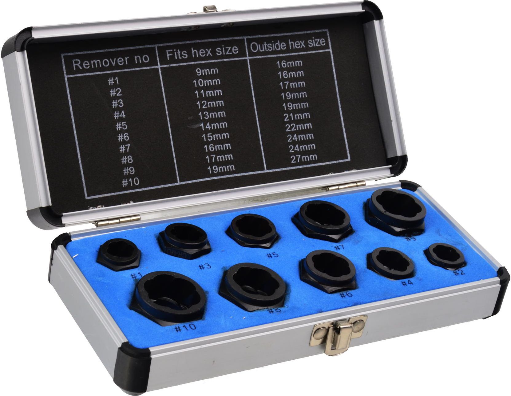 Geko Zestaw nasadek do zniszczonych śrub 10el. (G30032)