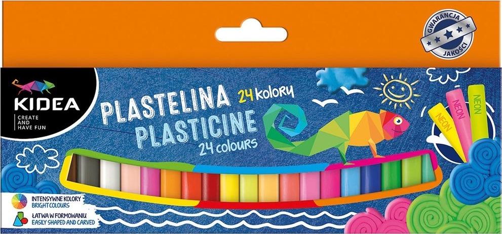 Derform Plastelina 24 kolory KIDEA