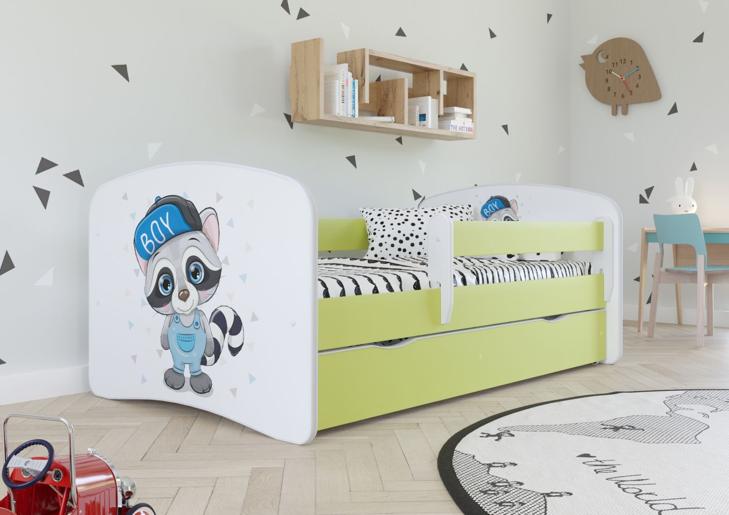 Kocot Kids Łóżko BABY DREAMS szop 180 z barierką i stelażem Kocot Kids