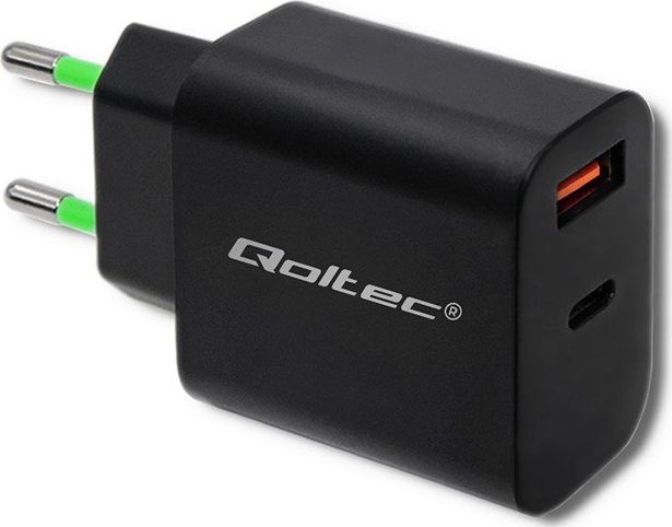 Ładowarka Qoltec 1x USB-A 1x USB-C 3 A (51713)