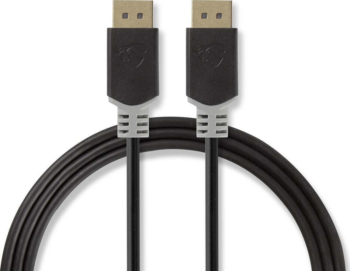 Kabel Nedis CCBW37014AT20 kabel DisplayPort 2 m Antracyt, Szary